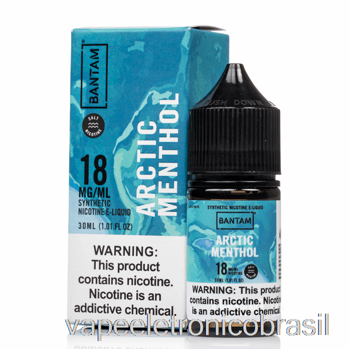 Vape Recarregável Mentol ártico - Sais Pequenos - 30ml 18mg